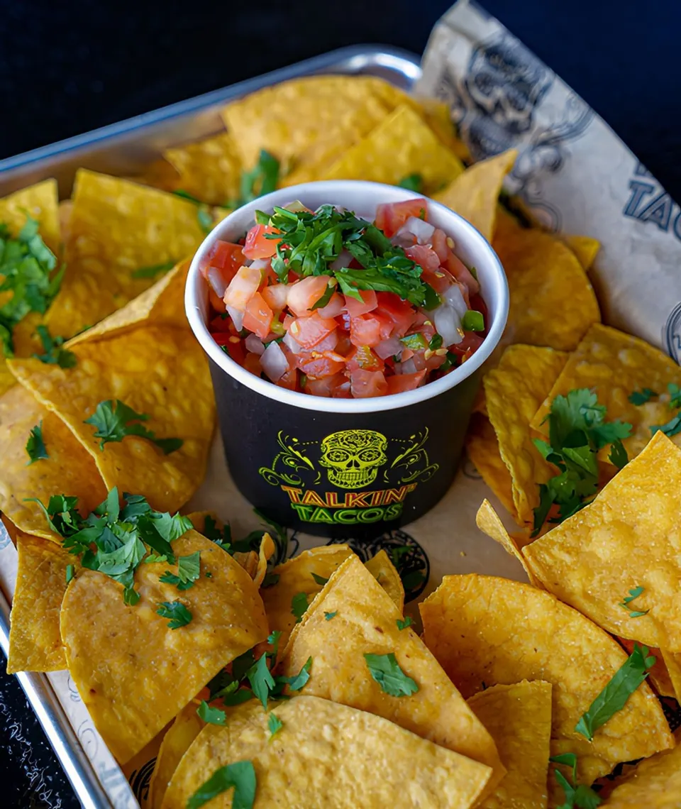 Pico de Gallo and Chips.
